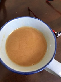 大さじ2杯、コーヒー150ccのナッティ珈琲