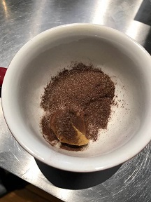 チョコレートパウダーを一緒に